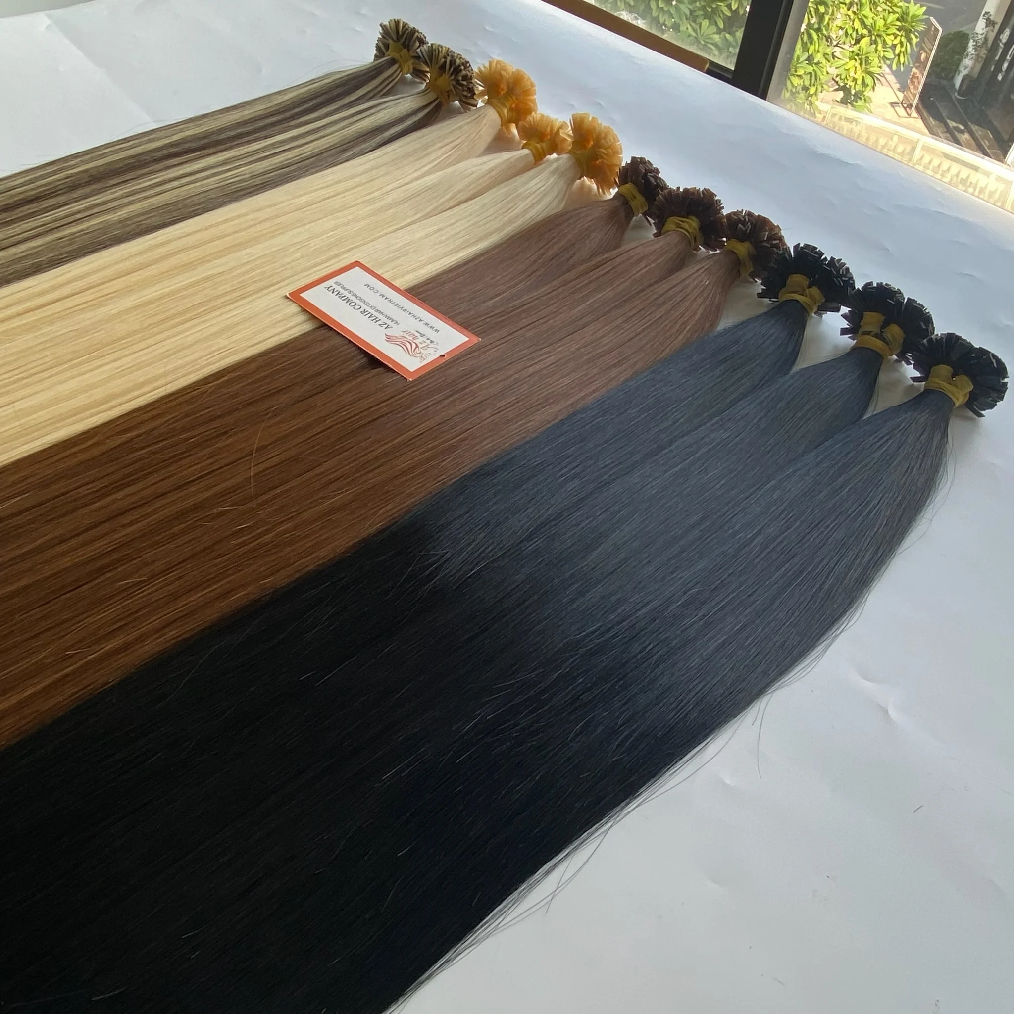 Discount 7% Hair Extensions AZ HAIR VIETNAM Flat Tip Hair Extensions 100% Raw Virgin Vietnam Human
