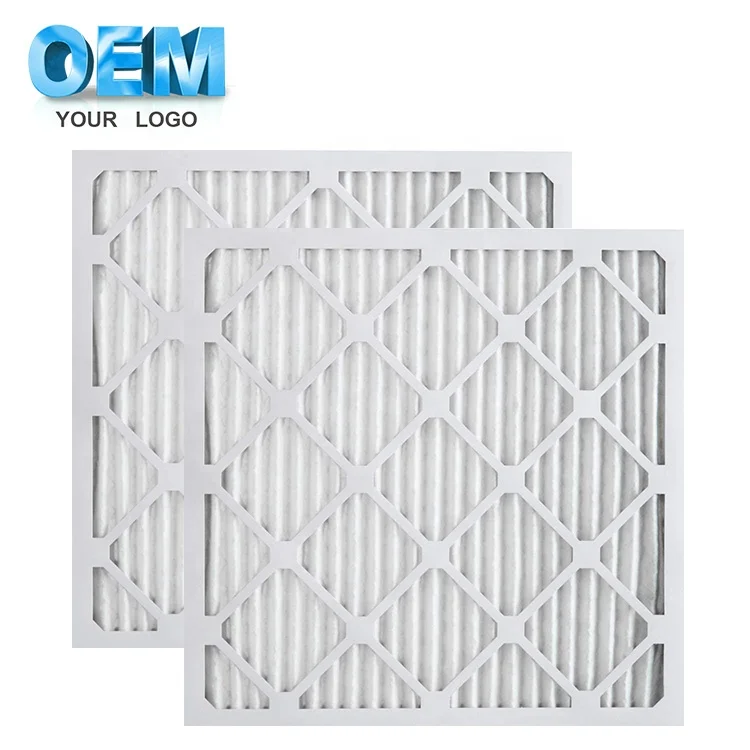 Factory Customized G4 F5 Filtration Equipment Pre Pleated pre-filtration waved air Filter for for air conditioner HVAC Furnace