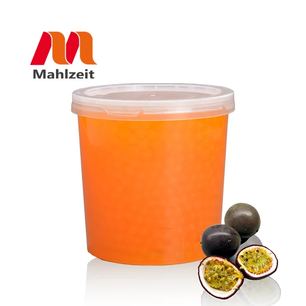 High Quality Delicious Bubble Tea Beverage Ingredients Peach Flavor Popping Boba