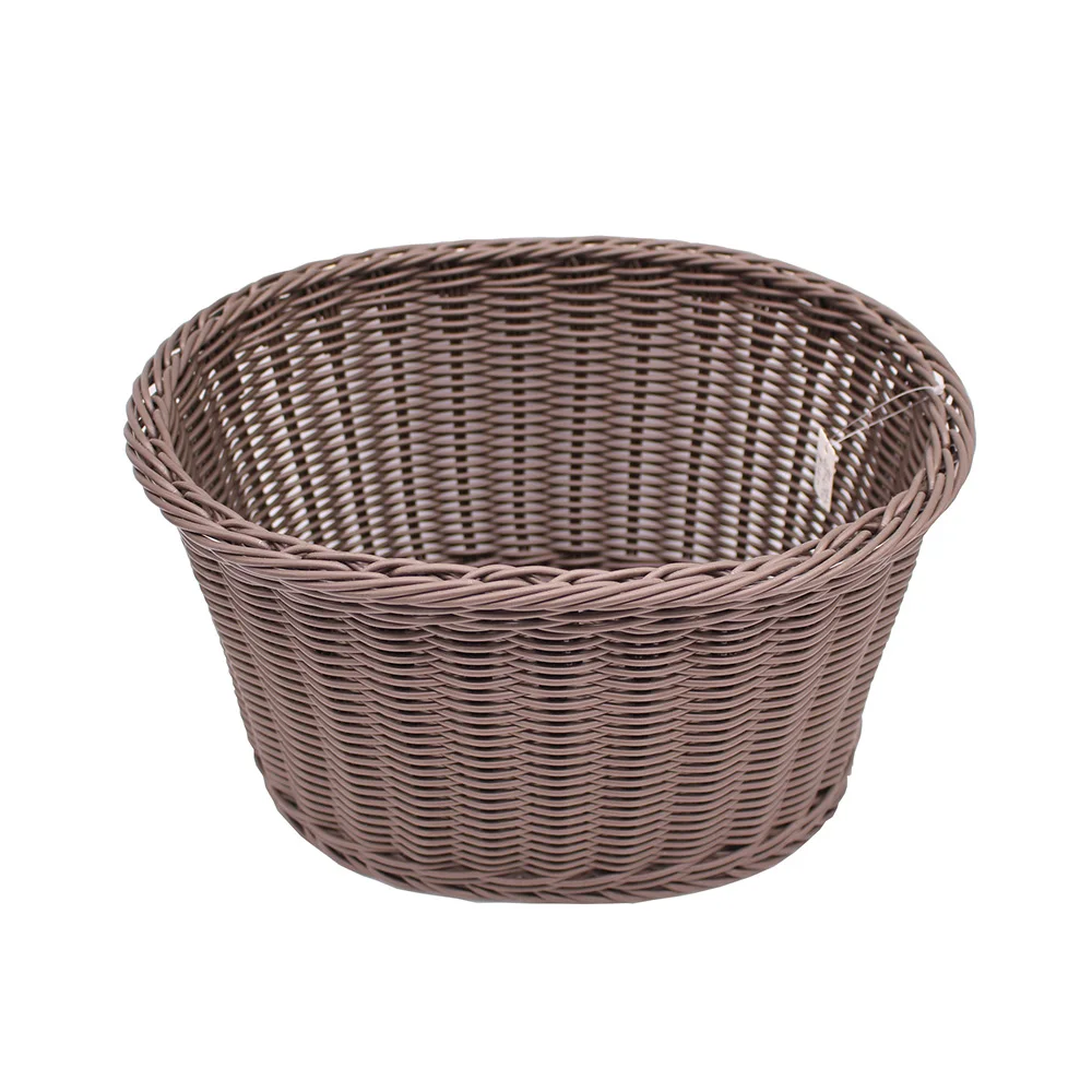 Handmade Plastic Rattan Large Rectangular Wicker Laundry Hamper Picnic Toy Box Storage Linen Laundry Basket