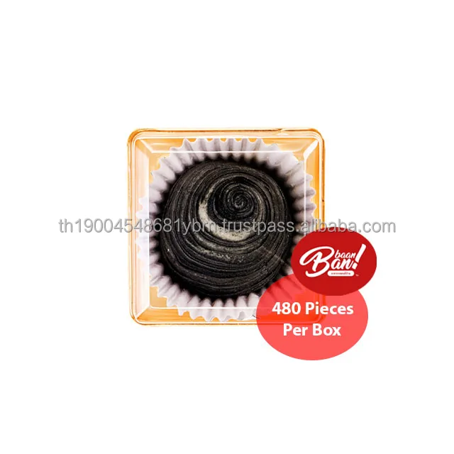 Chinese Pastry Filled With Charcoal And Japanese Hojicha 480Pcs/Box Delicious Daily Snack From Thailand