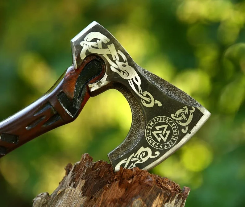 Wholesale Quality Handmade High Carbon Steel Axe Head Viking Axe Hatchet Axes Hatchets Carbon Steel