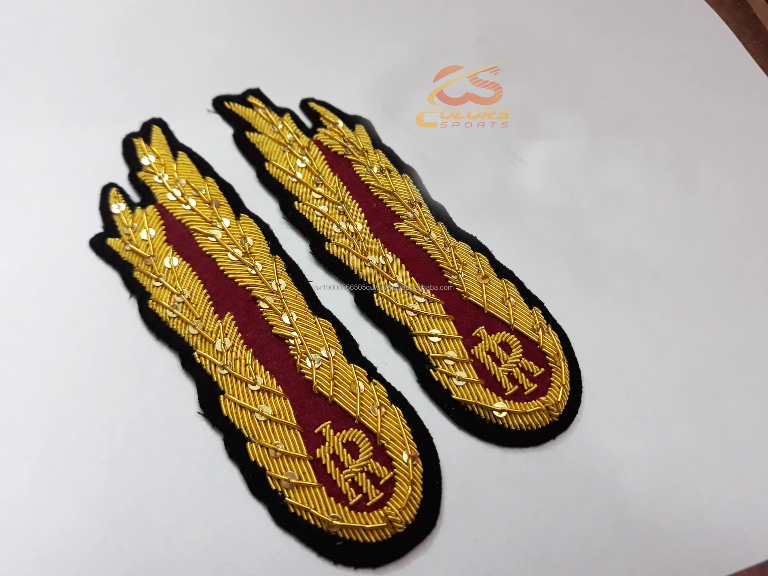 Embroidered badge Alamari State italy Police Commissioner