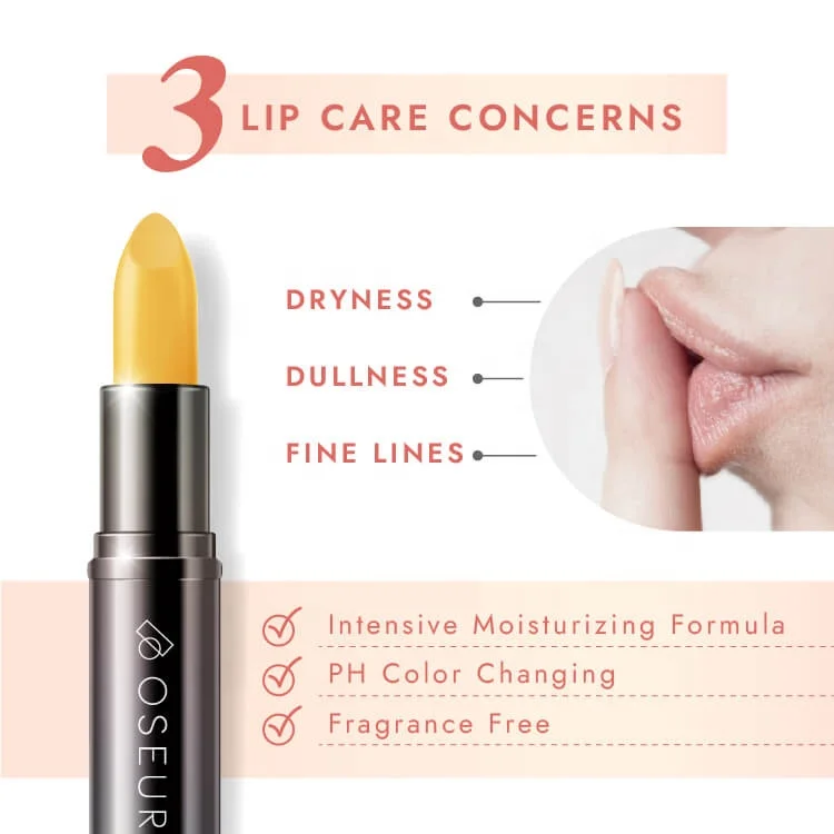 Oseur Classic Lipstick 02 Apricot PH Lip Balm Long Lasting Magic Temperature Color Changing Lipstick
