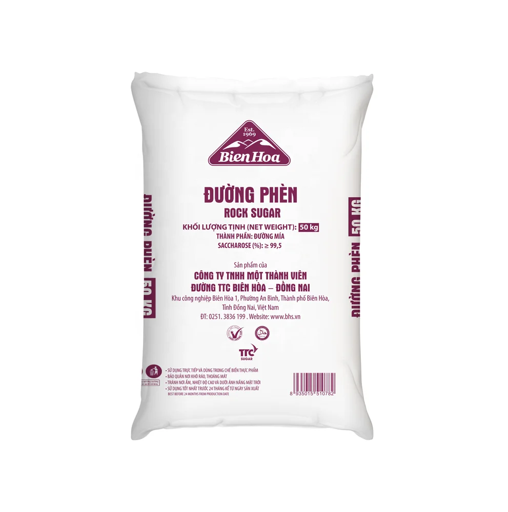 High Quality Rock Sugar 50kg White Sugar 100% organic in Vietnam