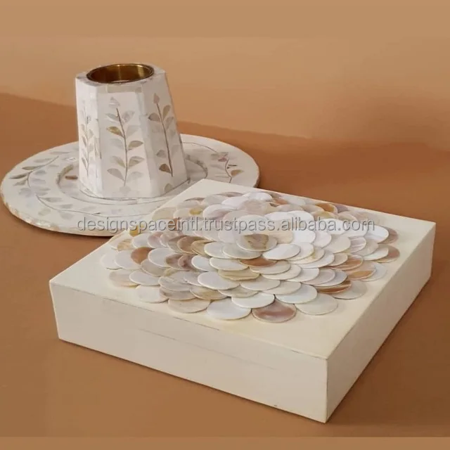 Classic Design Mother of Pearl Tray with Burner and Box with suitable price