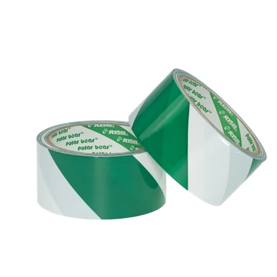 Yellow black red white green white barrier safety warning adhesive tape