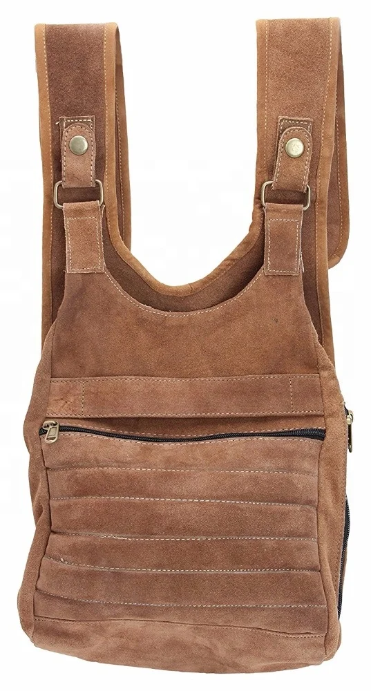 100% Genuine Full Grain Leather Travel Bag Backpack Portable Daily Use with Handle Vintage Style Hot Item