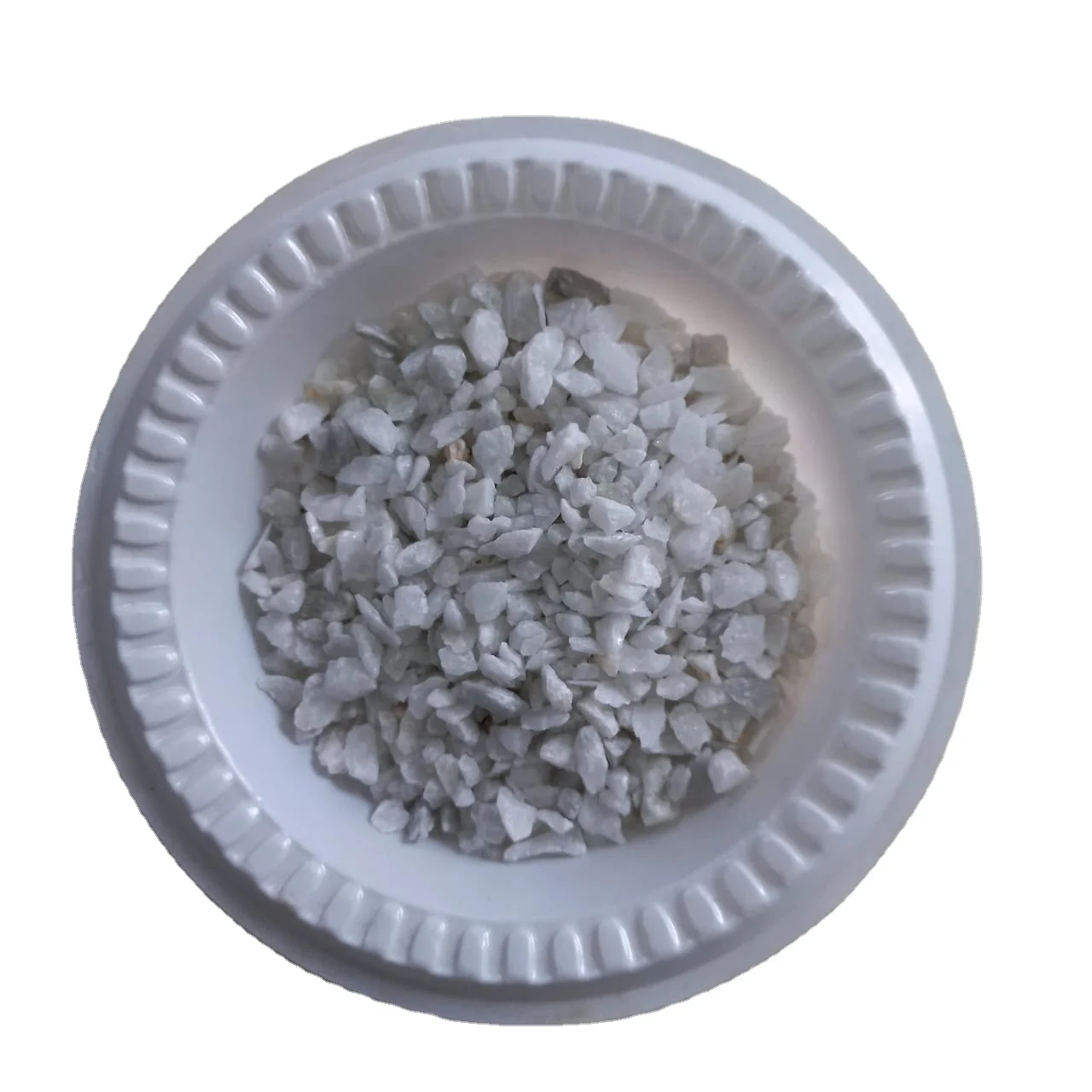 supper white round granular marble grit and marble polished stone chips 6-8 mesh size modern wall texture used chips