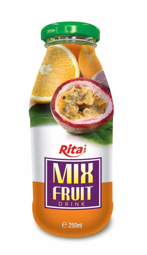 Wholesale High Quality Mix Fruit Juice 250ml Canned Manufacturer In Vietnam Best Flavor Best Fruit Juice