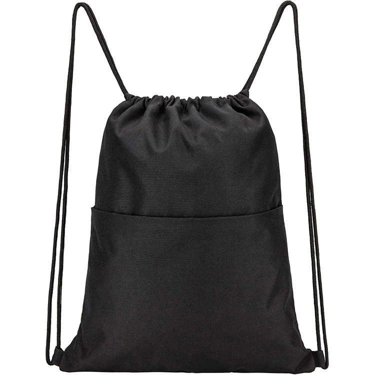 Sports Waterproof Polyester Drawstring Backpack Reusable Custom Logo Outdoor Drawstring Bag with Logo String Bag Fashion Unisex