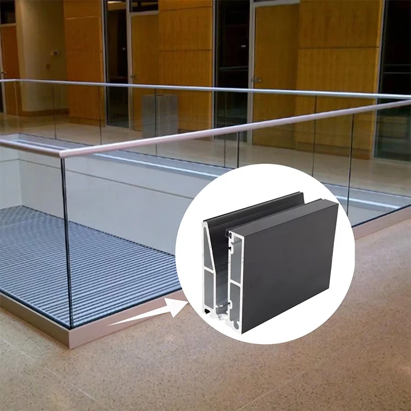 RETOP China professional aluminum base led aluminum profile u shape led aluminum u channel glass railing