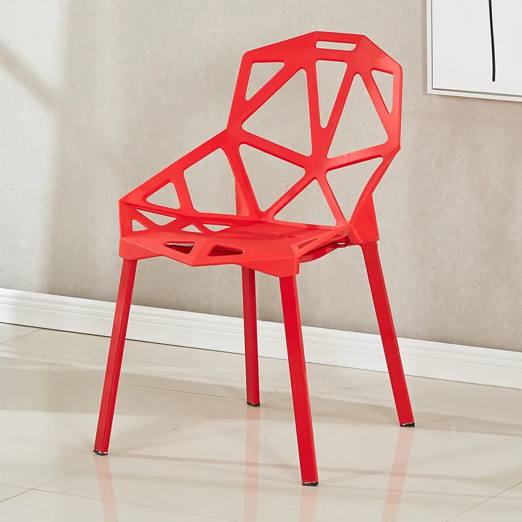 High Quality Home Furniture Modern Design China Factory Dining Room Pp Seat Stackable Plastic Dining Chairs