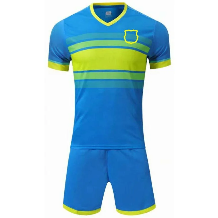 Wholesale Sublimation Plain Print New Club Custom Football jerseys Football Sets For Men