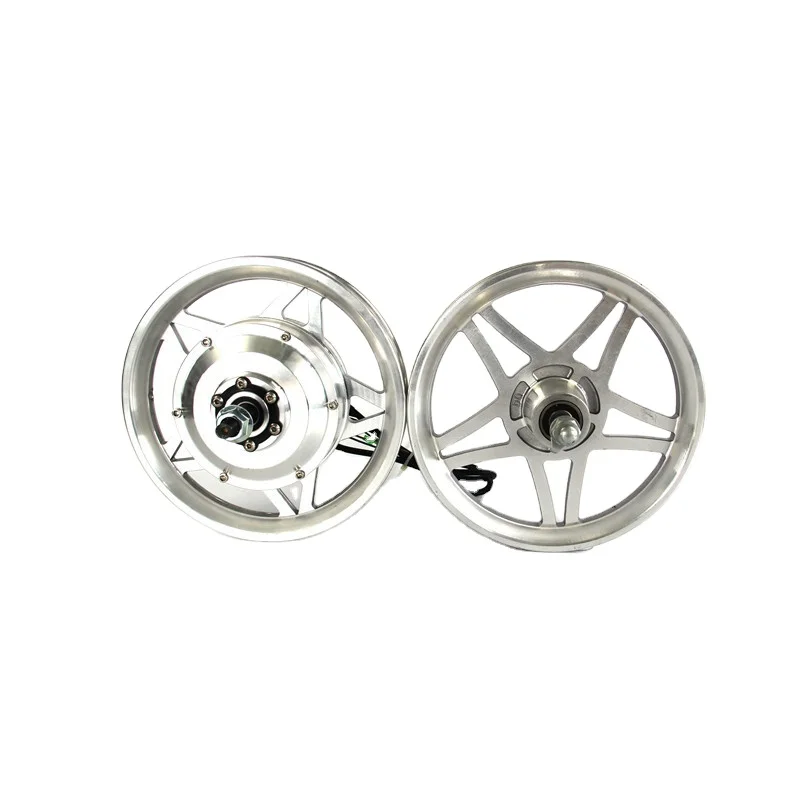 12 Inch 36V 48V 350W 250W  BLDC Aluminum Alloy Wheel Geared Brushless Motor Rear Drive Hub Motor and Front Wheel