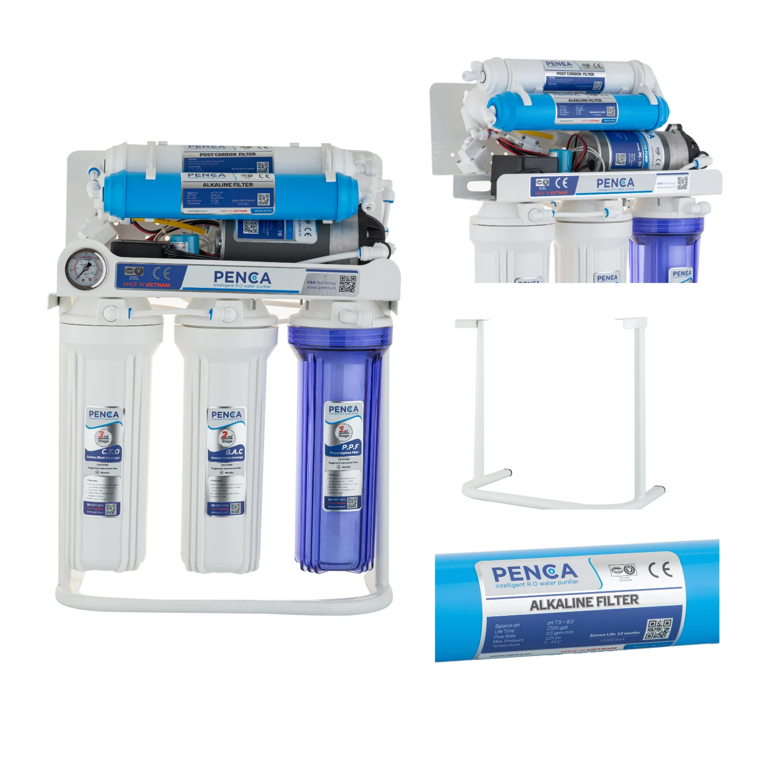 High Quality Water Filter Product Household RO Water Purifier 6 Stages Alkaline Water Filter Machine for Home Drinking