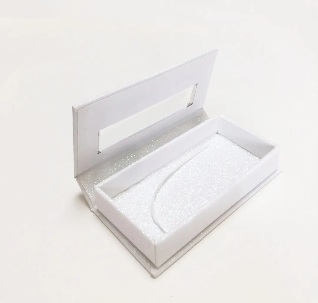 High Quality  Eyelash Packaging Box Mink Eyelash Window Rectangular Box Print Logo Cosmetic Cardboard Paper Box