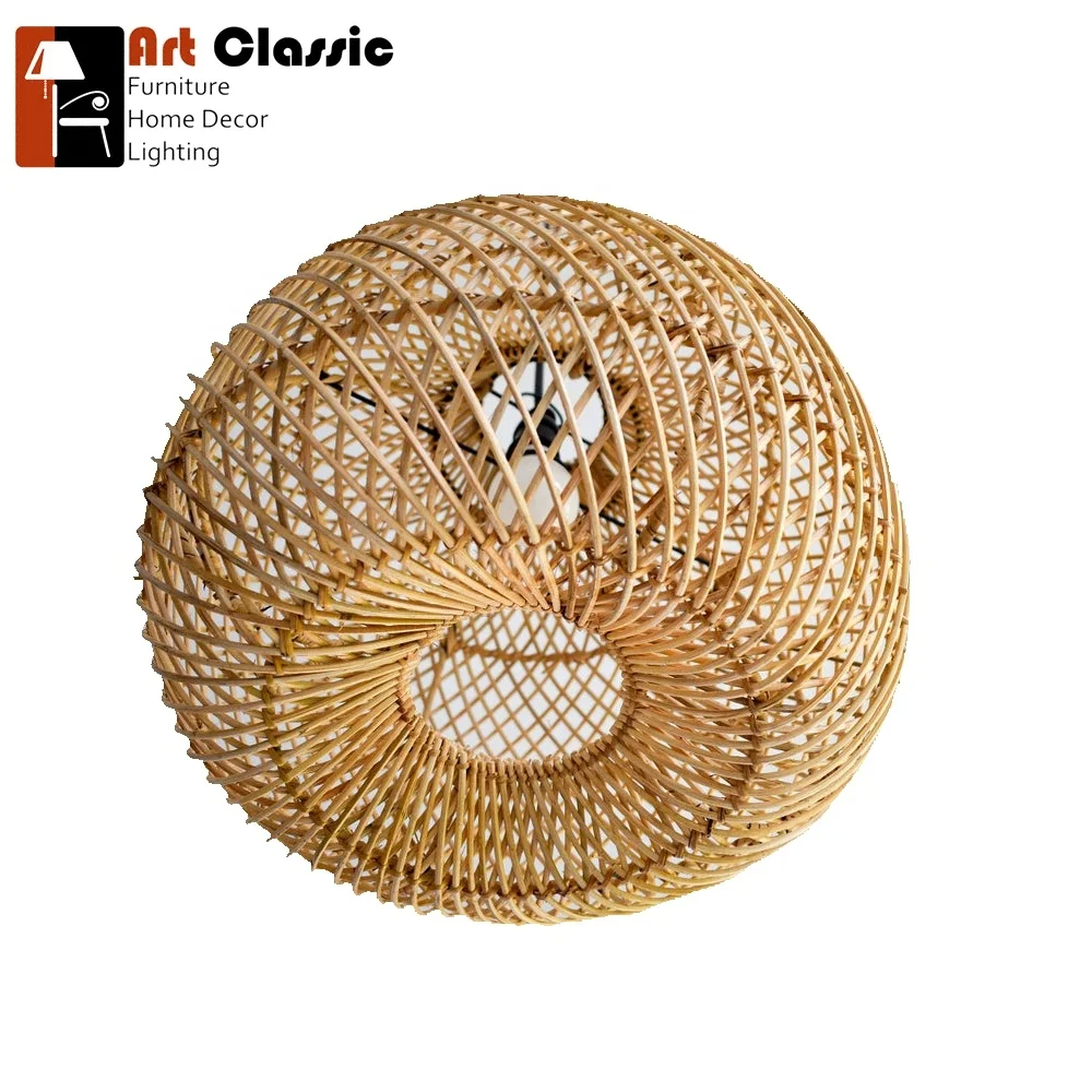 Singosari Handmade rattan lampshade, Wicker lamp, Rustic pendant light, chandelier All Simple Luminous Classic Best Seller