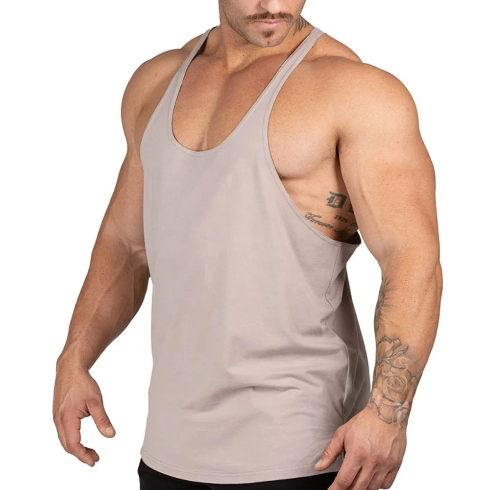 
Wholesale Custom made Mens Cotton Sleeveless Gym Fitness Stringer Vest For Bodybuilders Hot Sale Products 