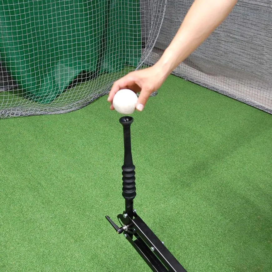Hydraulic cylinder baseball & softball Batting Tee height adjustable batting practice equipment