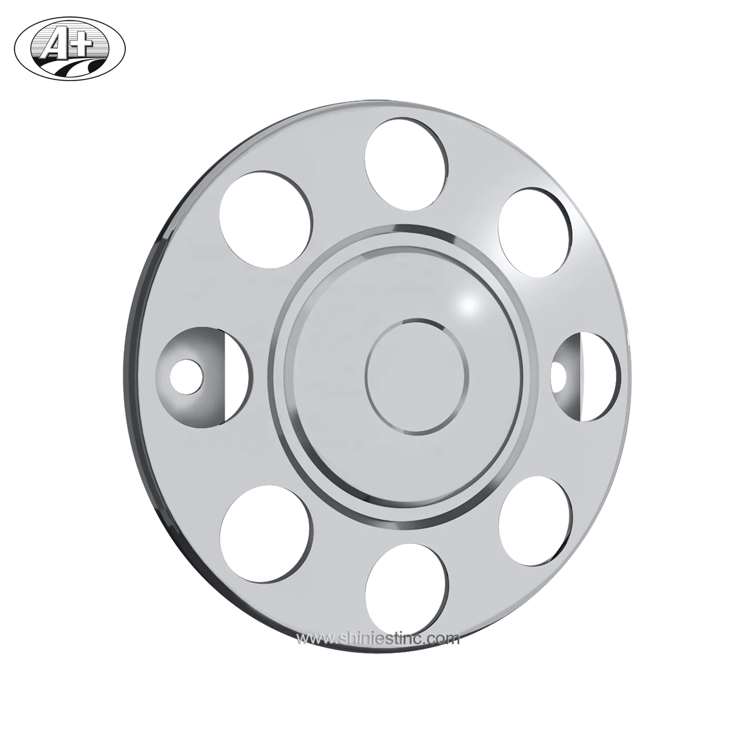 (STEEL/ALLOY WHEEL)EU/JP 19.5 T304 Stainless Steel Truck/Bus Wheel Cover Protector Ring with Closed Center