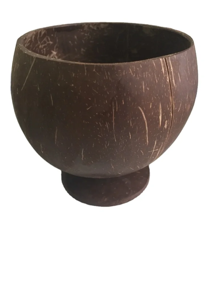 2024 Summer Hot Sale EUD002 Vintage Coconut Tea Cups & Saucers for Ice Cream and Other Beverages, coconut cups