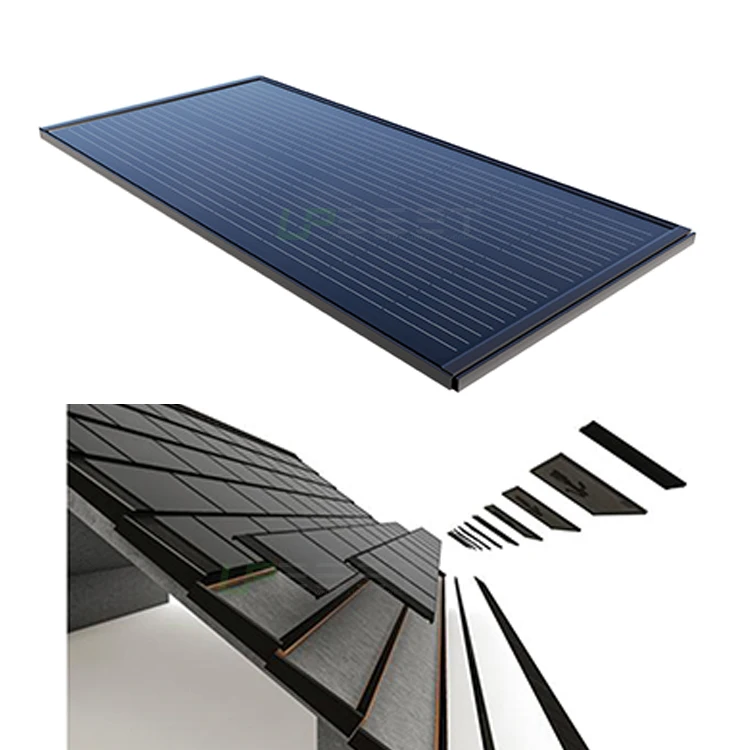 UPBEST 30W black color fixed style BIPV Solar Roof Tile photovoltaic green building material renewable energy TUV CE approved