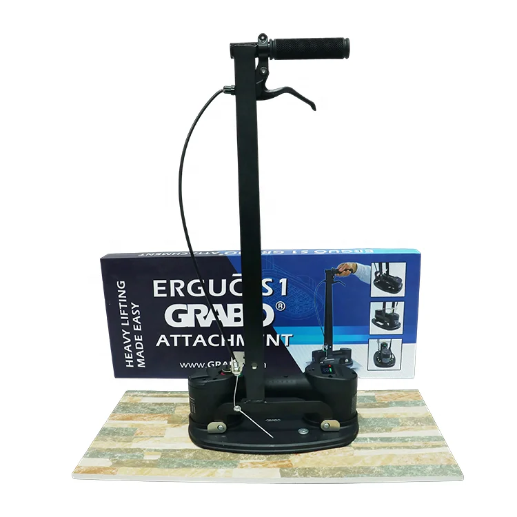 GRABO Erguo remote control aluminum extended support arm for electric vacuum suction cups tile glass slab lifting auxiliary tool