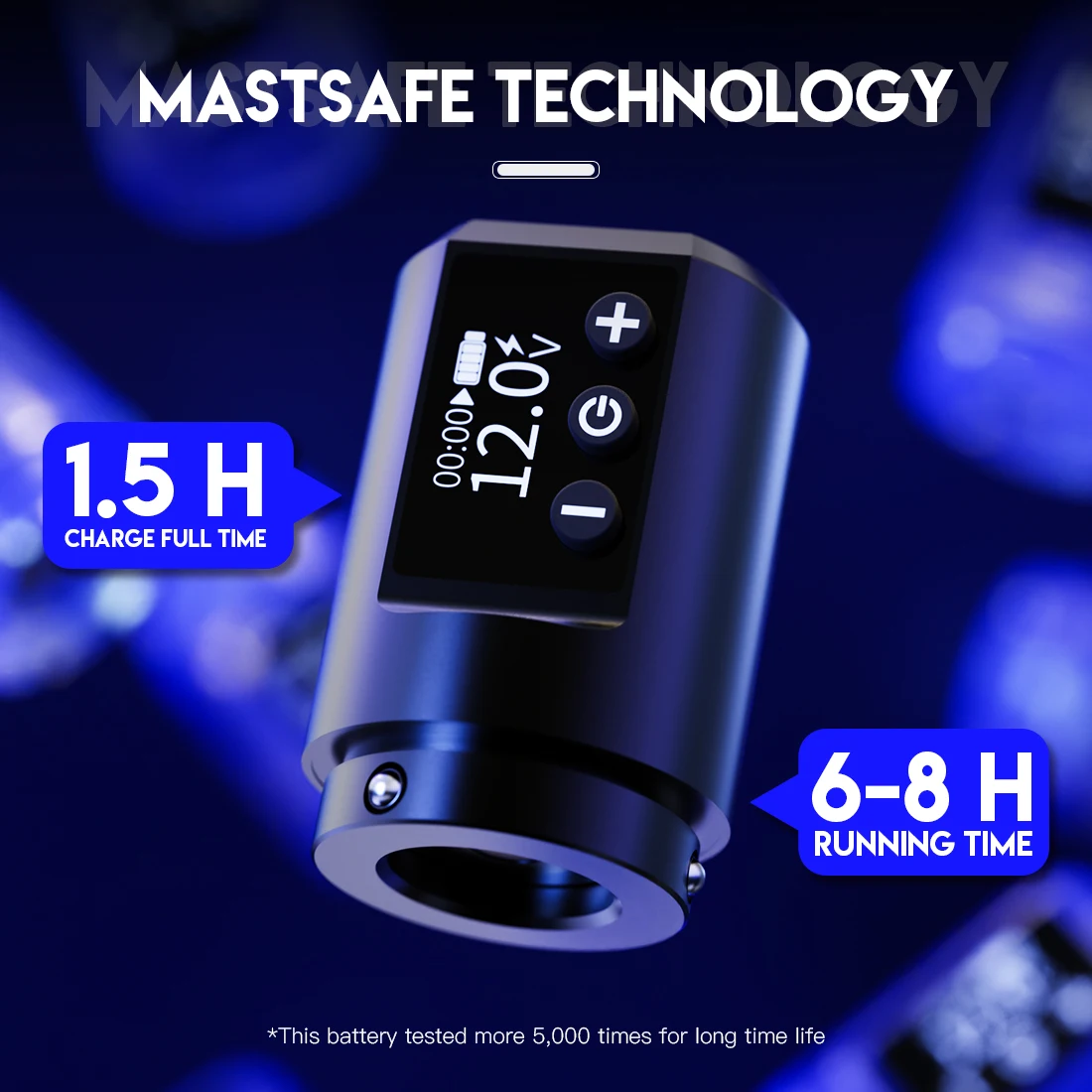 Mast Fast Charge 1600mAh Battery Electric Tattoo Machine