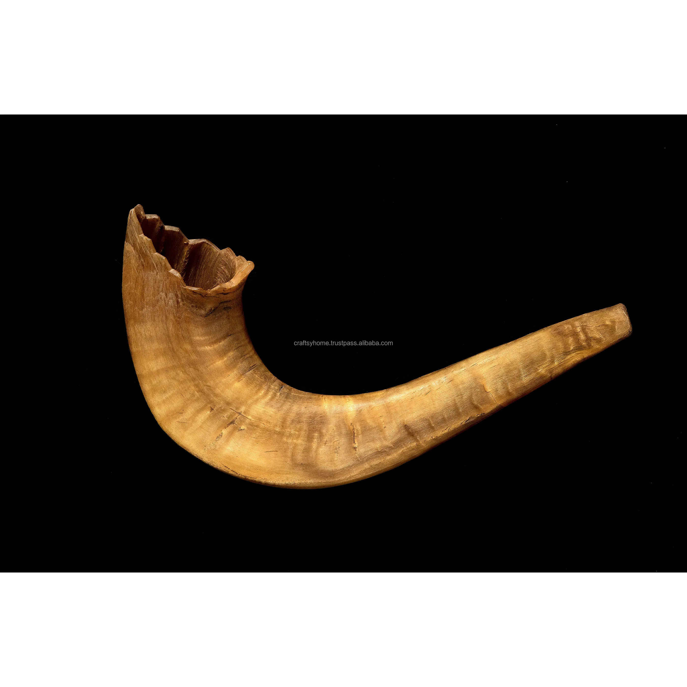 Оптовая продажа рог Shofar натурального цвета высокого качества для украшения дома ручной работы Ram