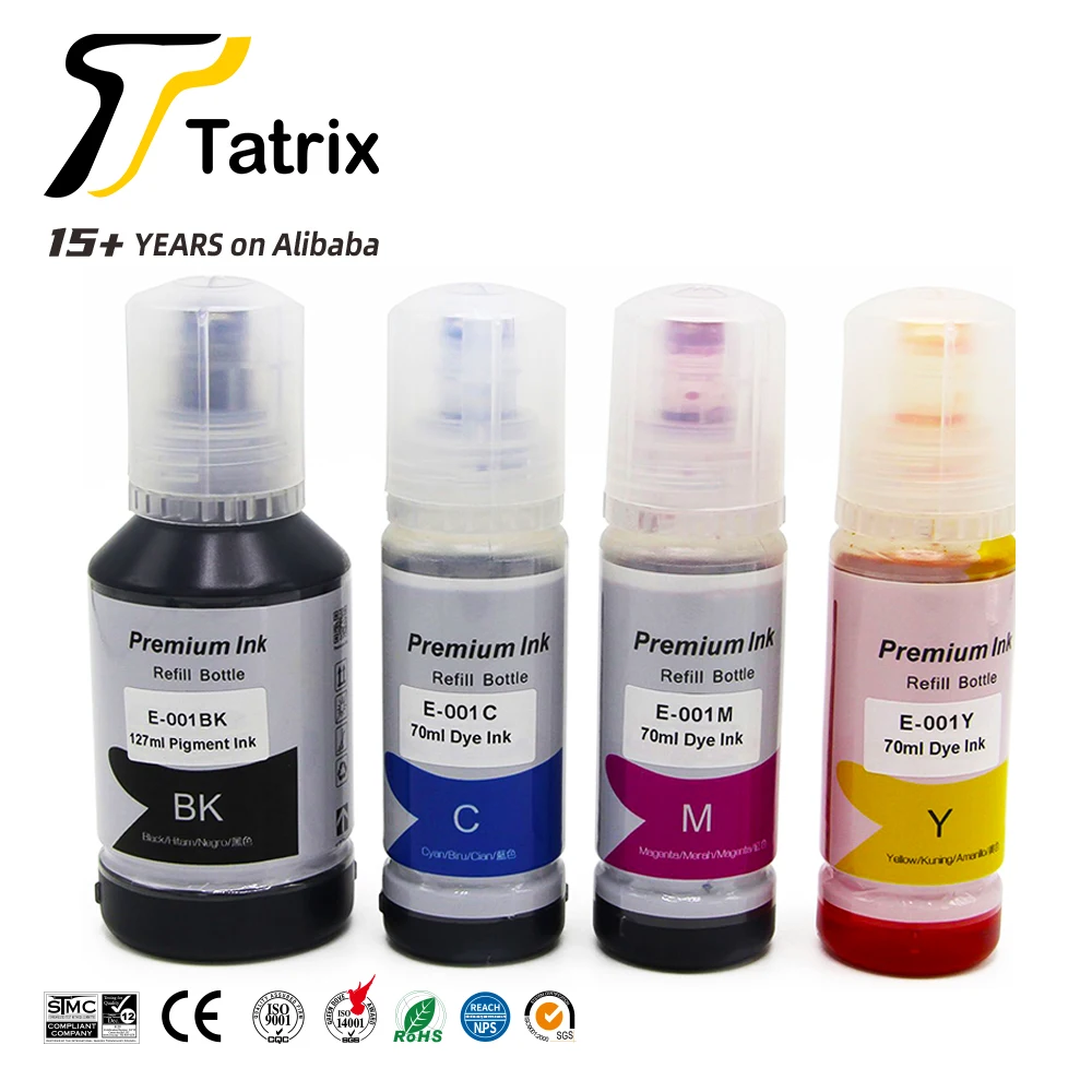Чернила Tatrix для заправки 001 чернила EPSON картриджа прямого