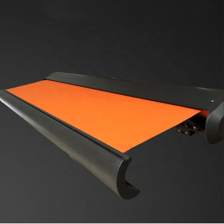 Fabric Awning Sun Protection Balcony Coffee Garage Awning Retractable Roof With Led Outdoor Motorized Roof Awning