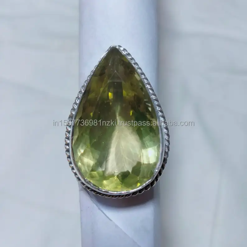 925 Sterling Silver Gemstone Stone Beautiful Ring Gift for Her