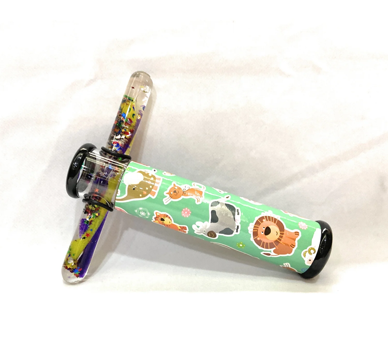 T-shape Paper Kaleidoscope Glitter Wand Gift Item Souvenir