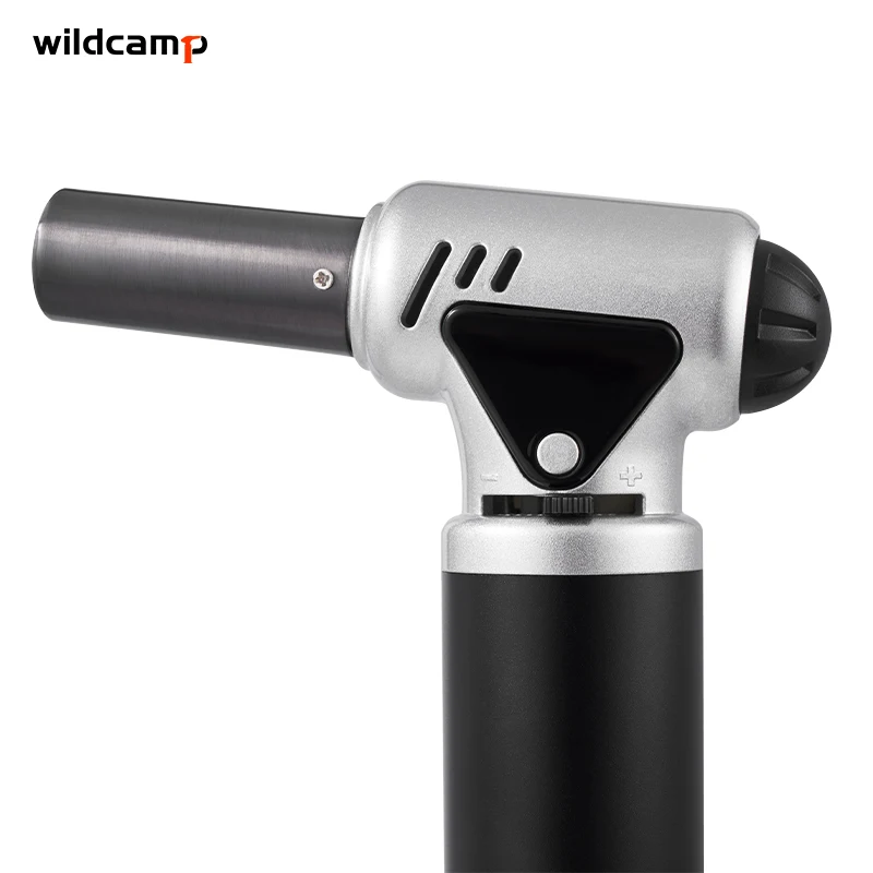 Wildcamp Kitchen Culinary Torch Professional Butane Torch Kitchen Blow Lighter Adjustable Flame Use for Baking BBQ