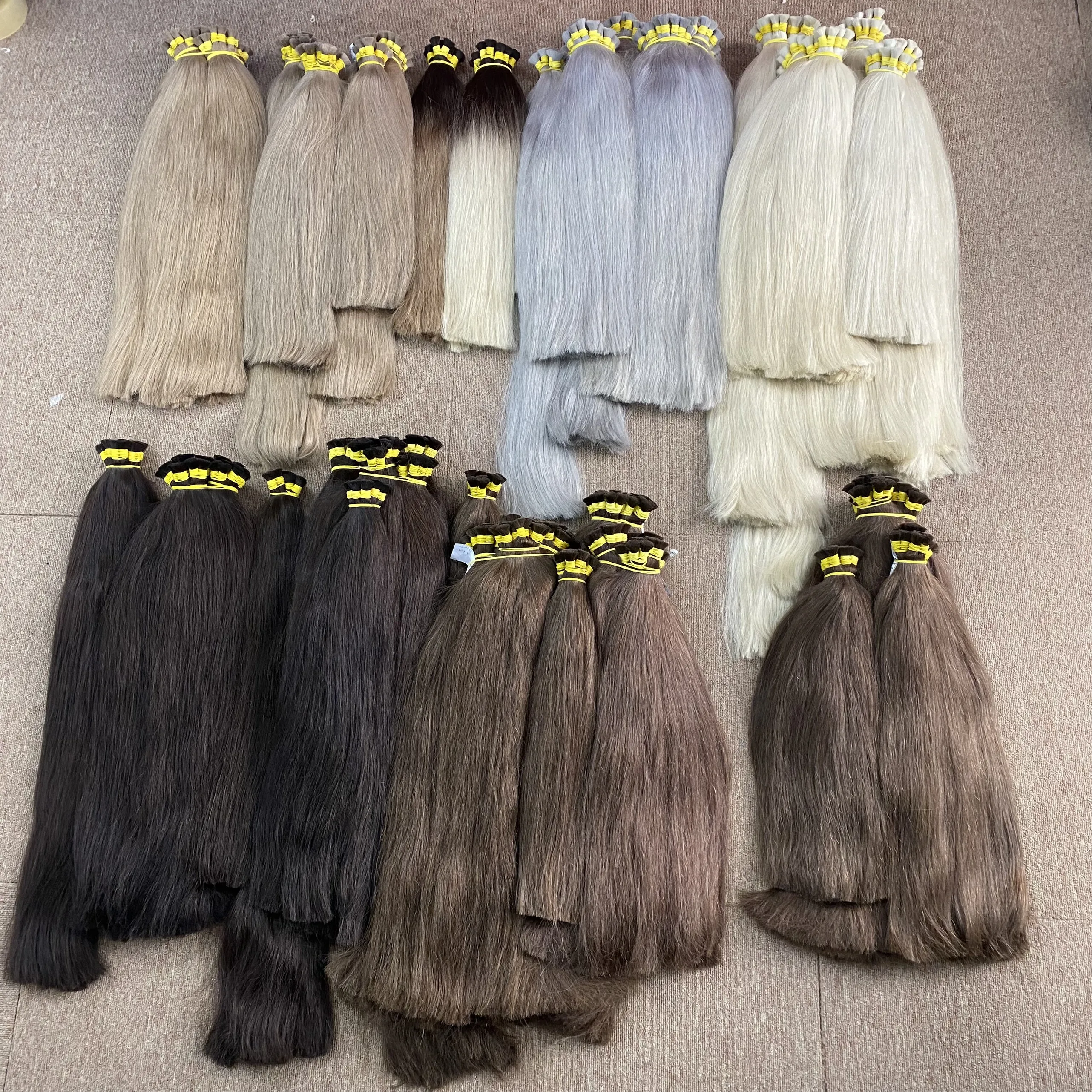 Оптовая продажа, роскошные качественные, разные цвета, объемные волосы для наращивания, русские славские человеческие волосы