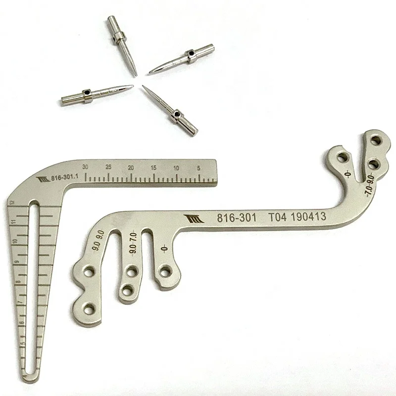 
Set of 6 Dental Gauge Implant Surgical Drilling Guide Locator Parallel Depth Pin dental implant RAF universal dental implant kit 