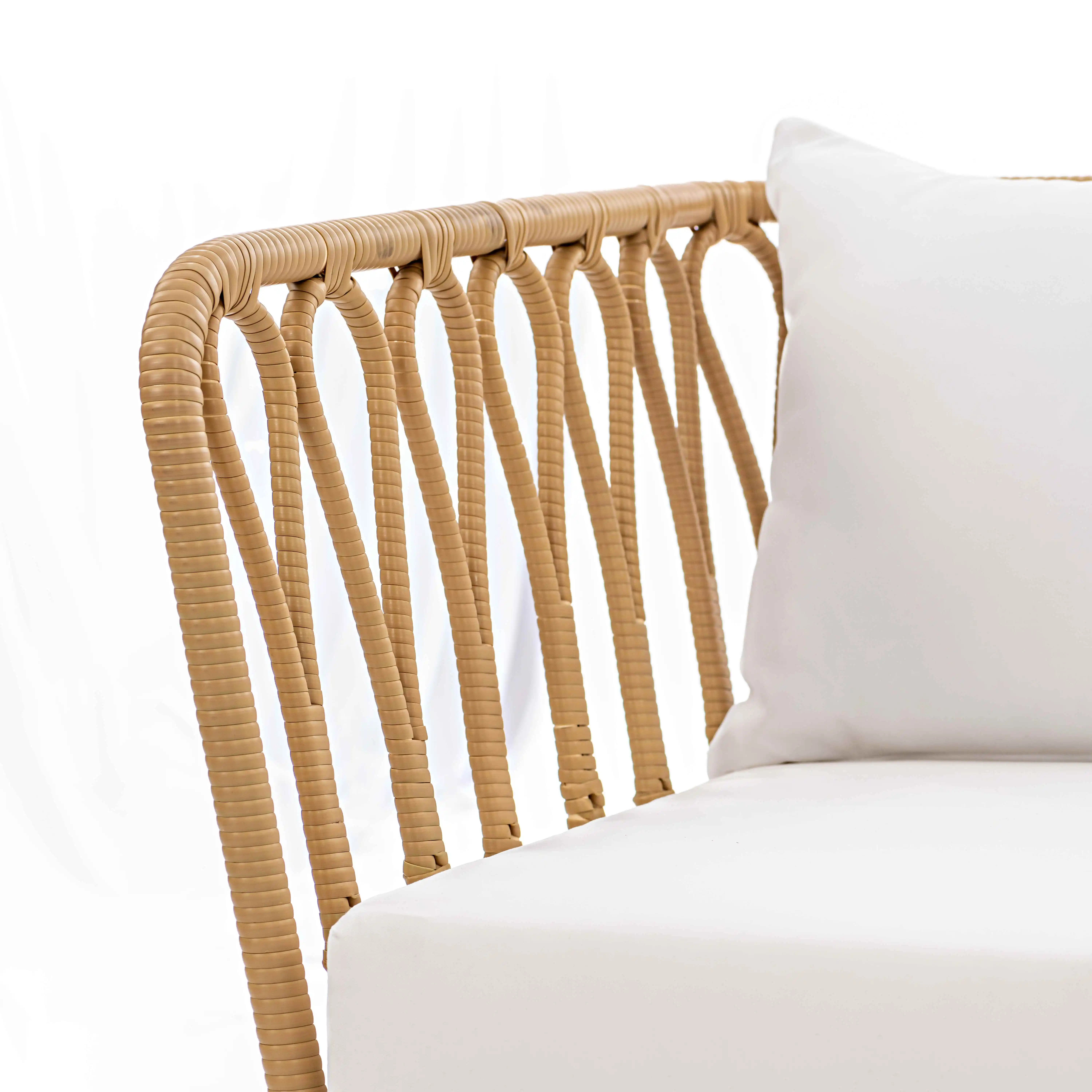 NEW VERSION STYLE 2023 SQUARE NEST CLUB SOFA RATTAN GARDEN CHAIR SOFA CUSTOMIZED GARDEN RATAN CHAIR