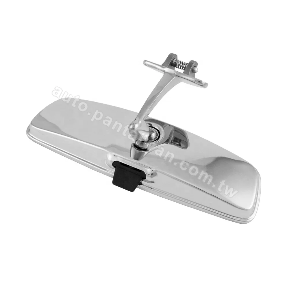 CHROME DAY & NIGHT VINTAGE CLASSIC CAR INNER INTERIOR REAR VIEW MIRROR, UNIVERSAL TYPE