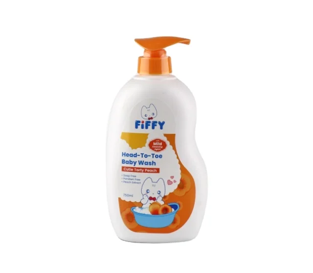 FIFFY Baby bubble wash с ароматом персика и гелем для душа с алоэ вера