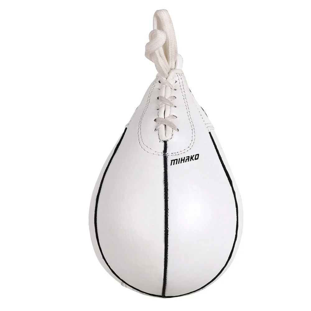 Speed Ball Boxing Leather MMA Muay Thai Training Punching Dodge Striking Bag Kit Hanging Swivel Workout Speedball