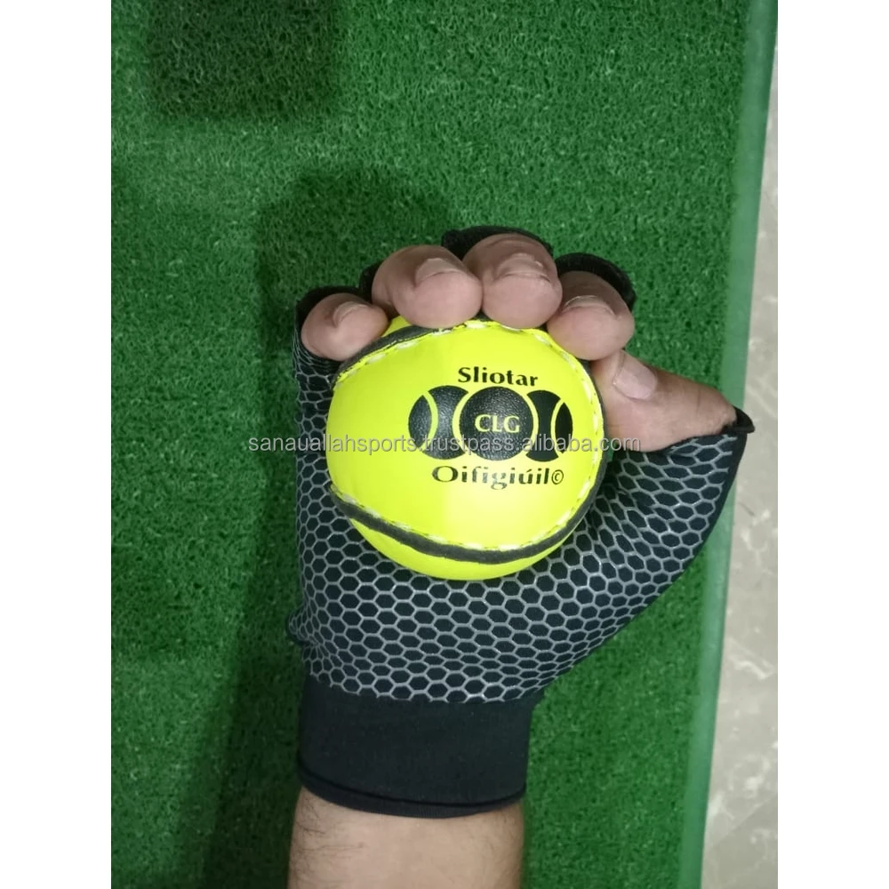 Best Quality Hurling Gloves Cheap price Custom Made Logo Anti Slip Hurling Games Grip Gloves Half Finger GAA Gloves