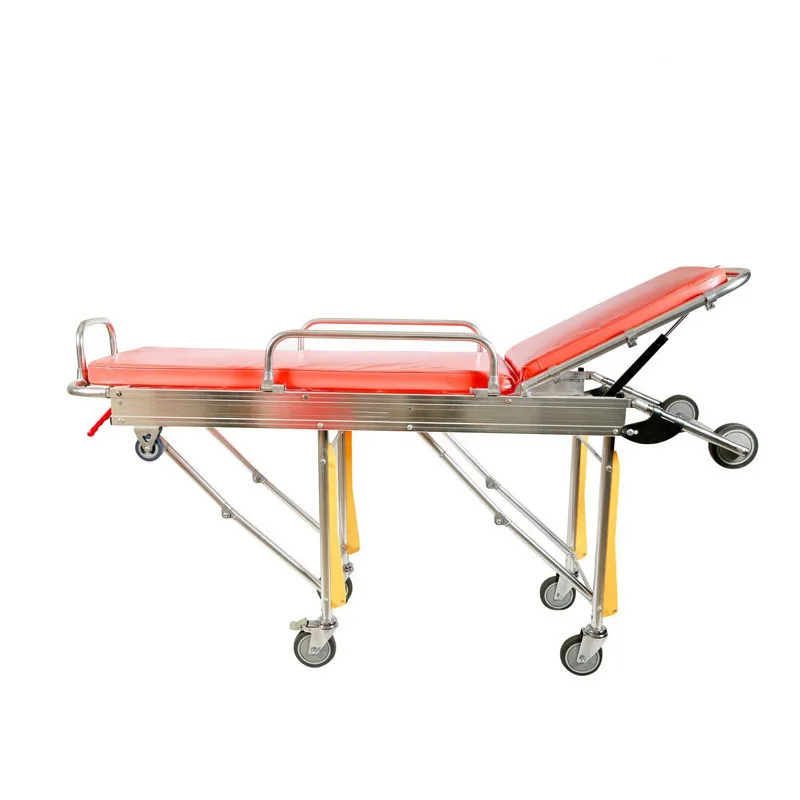 SUNMED Emergency Rescue Traffic Road Car Accident Rescue Ambulance Stretcher Folding Trolley Price For Sale