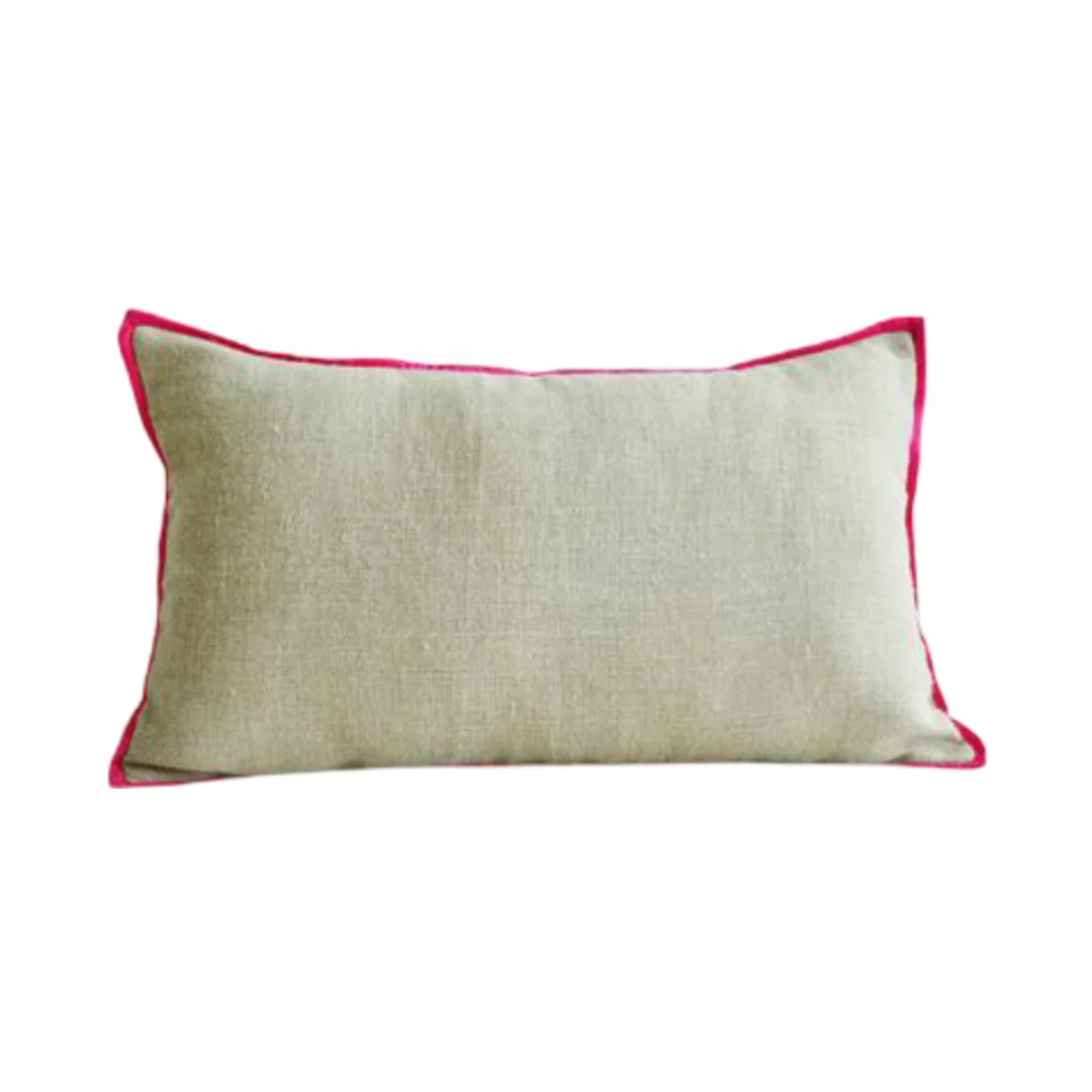 1Sofa Living Room Back Thickened Square Cotton and Linen Pillow Cover 45x45 Model with Animal and Dot Print Pattern