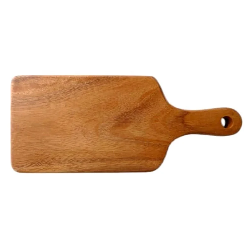 Buy Acacia Wood Chopping Board Anti Bacterial Seasoned with Organic Mineral Oil Rectangle Shape Thick Wooden Cutting Board