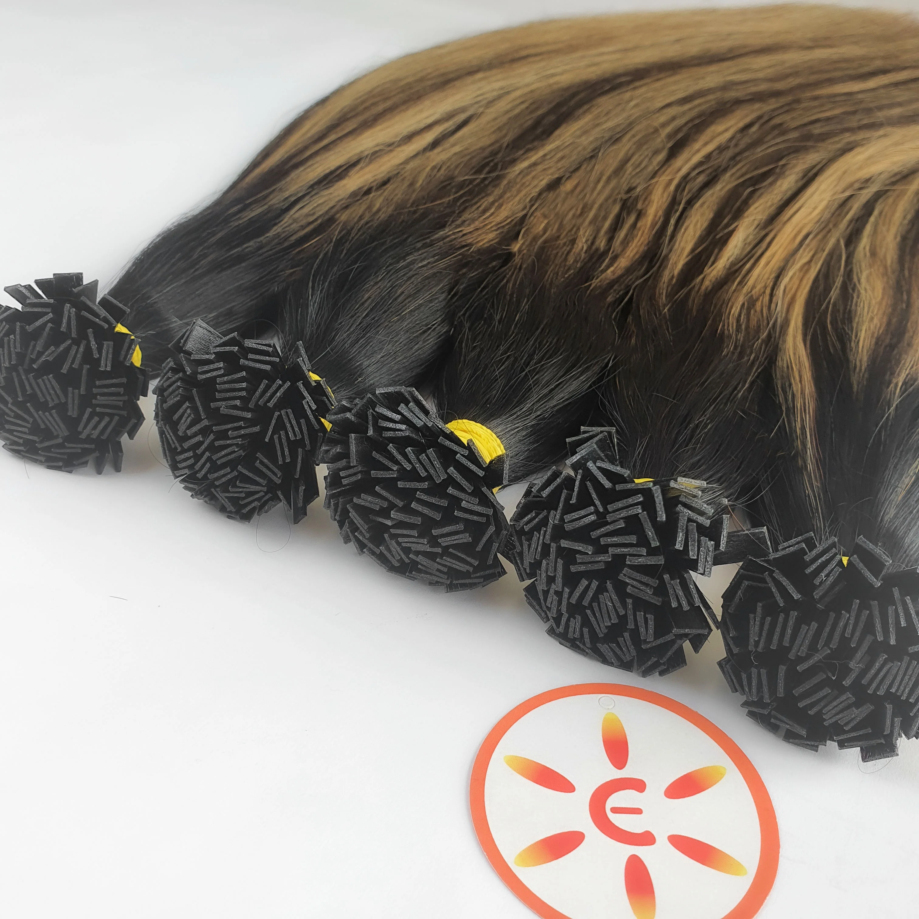 E-HAIR VIETNAM |  Our product is 2 sets of natural black hair, but 1 set is combined with other colors to create a novelty