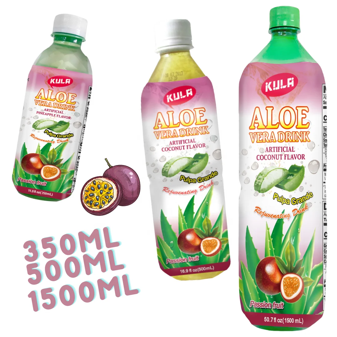 500ML PET Bottles Aloe Vera Drink Peach Flavor
