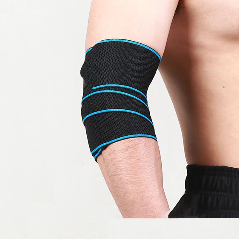 oem customized logo elbow pads silicon non slip wrapping multicolored men women elbow protective pads pressurized warm elbow pad