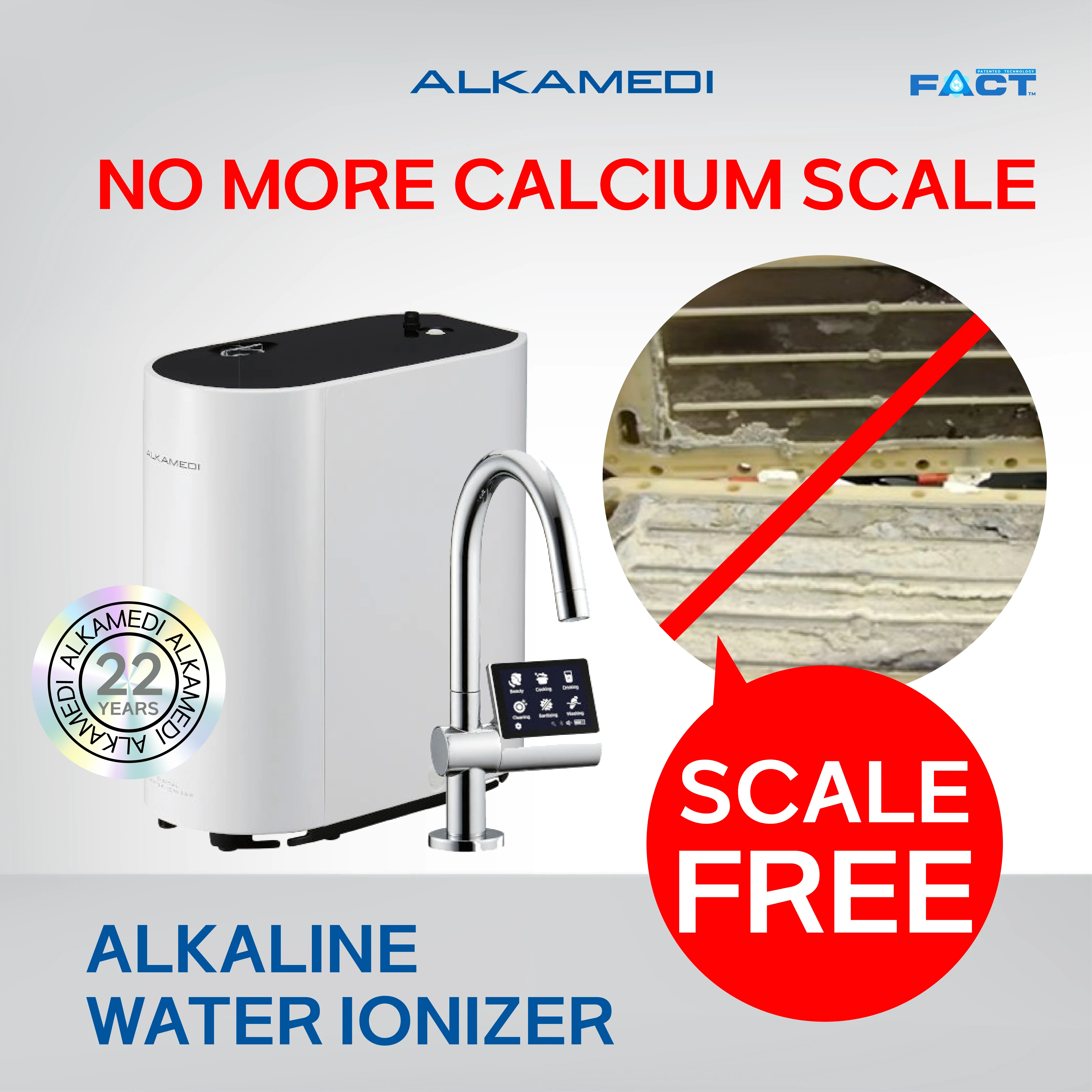 ALKAMEDI AMU 7000F 9 Matte Faucet Water Ionizer Electric Powered for Household RV and Outdoor Use Made in Korea B2B Only