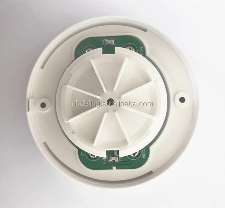 Conventional Fire Alarm System Heat Sensor MCU 4 Wire Heat Detector